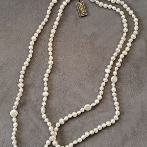 60" long Honora fresh water pearl necklace